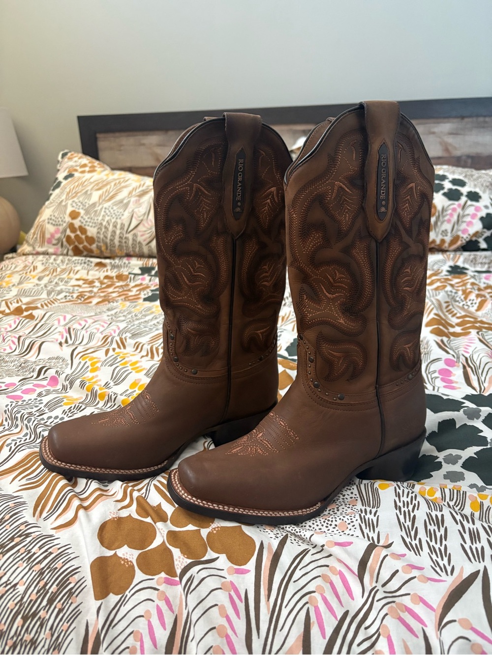 Ariat Brown Leather Western Cowboy Boots - Women's